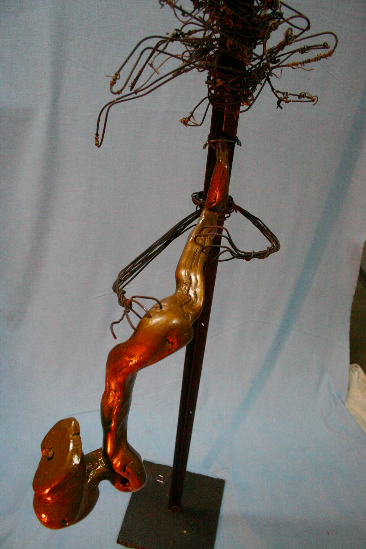 Saxophone en cep de vigne